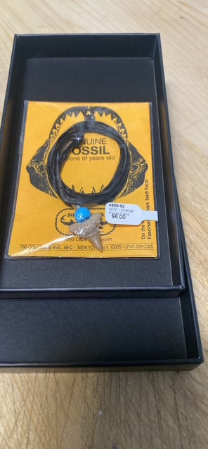 Fossil 16" Shark Tooth Necklace - NEW IN BOX