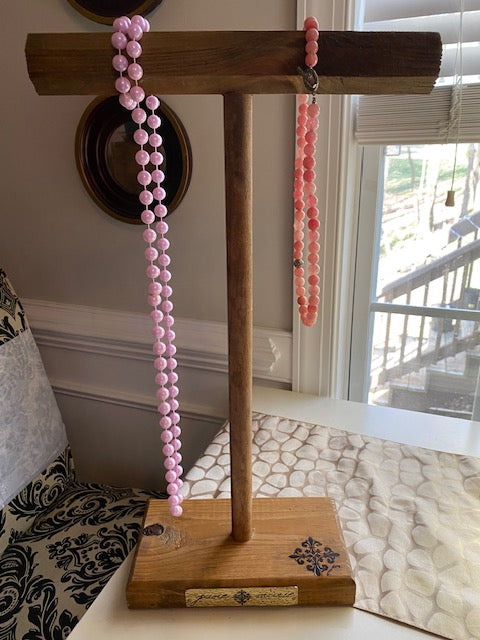 Wooden Jewelry Shelf 19" tall - great for display or your personal Necklaces