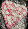 DOTS OF LOVE PINK CHOCOLATE COVERED SEA SALT AND CARAMEL BROWNIE 6X6